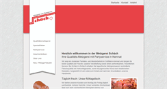 Desktop Screenshot of metzgerei-schaech.de