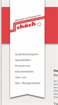 Mobile Screenshot of metzgerei-schaech.de